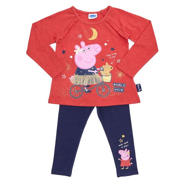 Younger Girls Peppa Top And Leggings Set