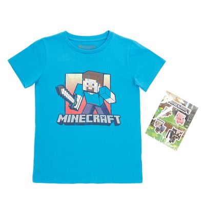 Boys Minecraft Steve T-Shirt thumbnail
