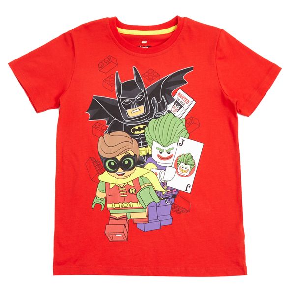 Younger Boys Lego Batman Red T-Shirt