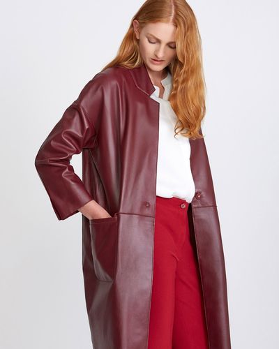 Carolyn Donnelly The Edit Port Leather Coat thumbnail