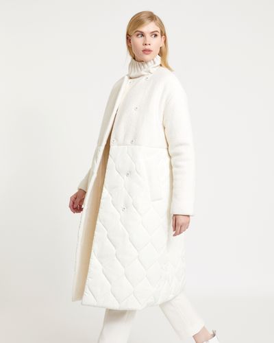 Carolyn Donnelly The Edit Wool Mix Quilted Coat thumbnail