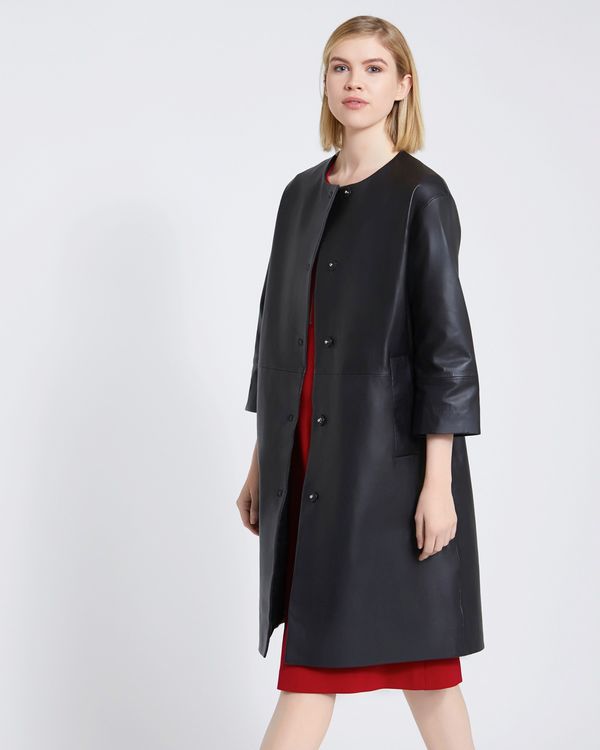 Carolyn Donnelly The Edit Leather Coat