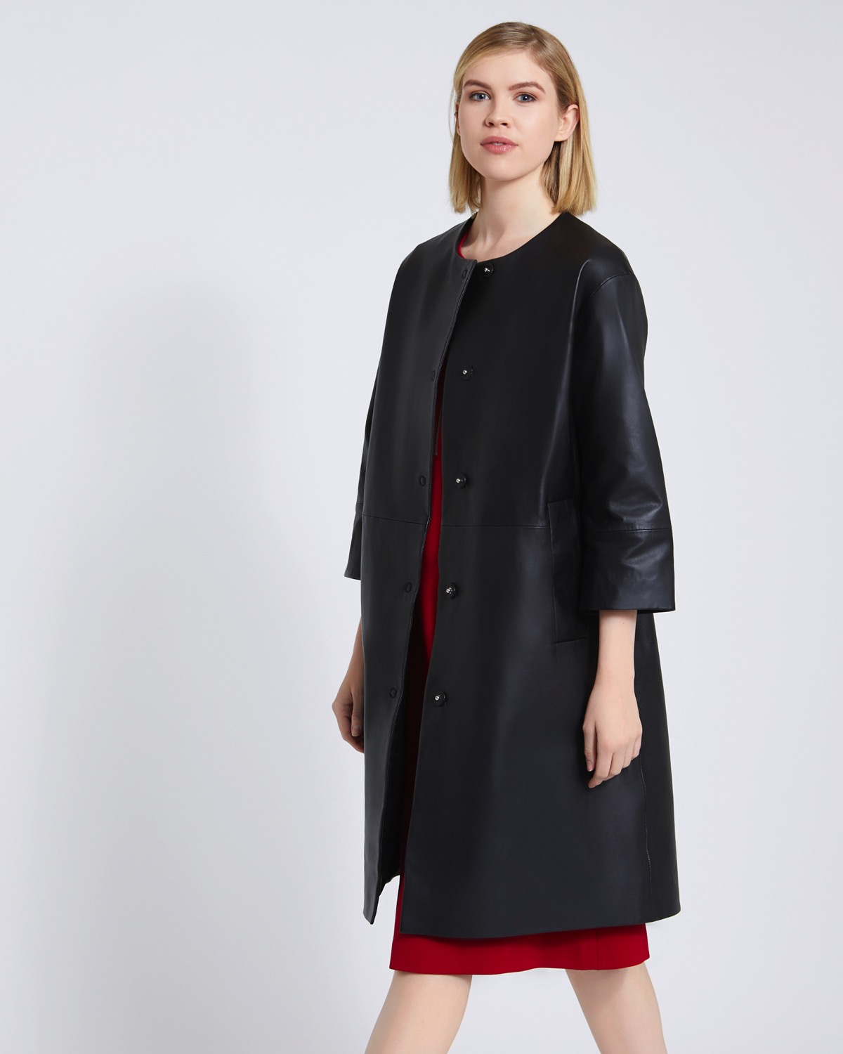 Dunnes Stores | Black Carolyn Donnelly The Edit Leather Coat