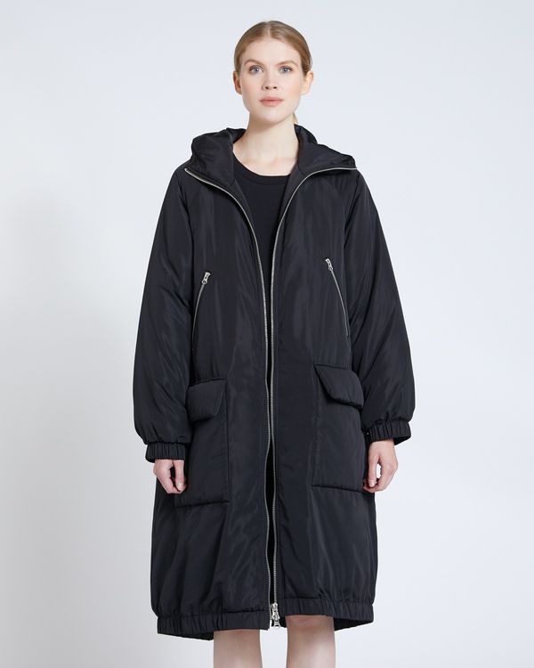 Dunnes Stores | Black Carolyn Donnelly The Edit Hooded Parka Coat