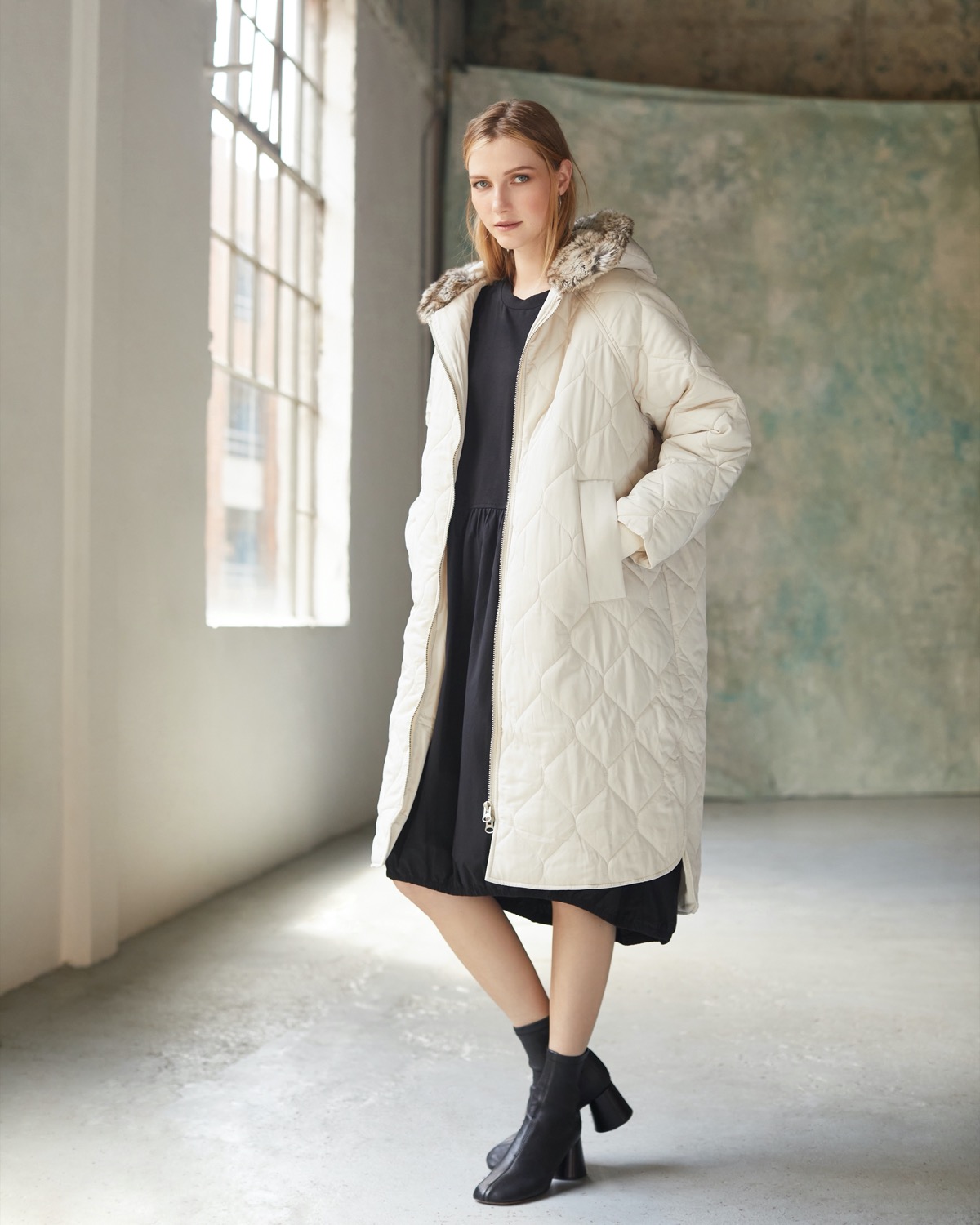 Dunnes Stores | Stone Carolyn Donnelly The Edit Fur Trim Parka