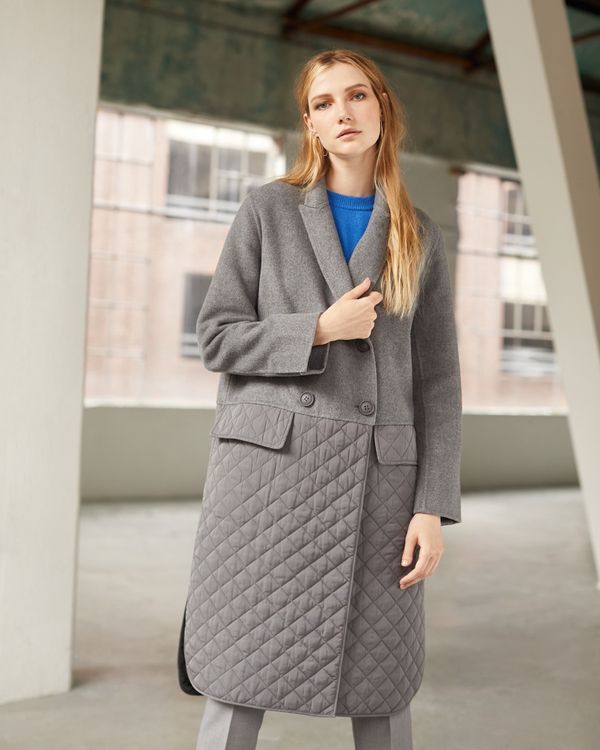 Carolyn Donnelly The Edit Wool Quilted Hybrid Coat