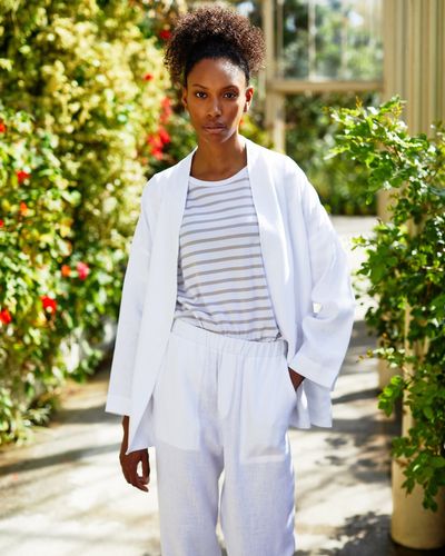 Carolyn Donnelly The Edit White Linen Jacket