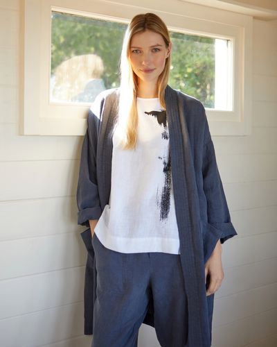 Carolyn Donnelly The Edit Throw On Linen Coat thumbnail