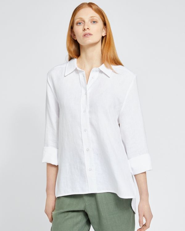 Carolyn Donnelly The Edit White Linen Shirt