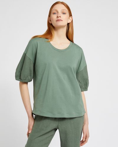 Carolyn Donnelly The Edit Gathered Sleeve Top
