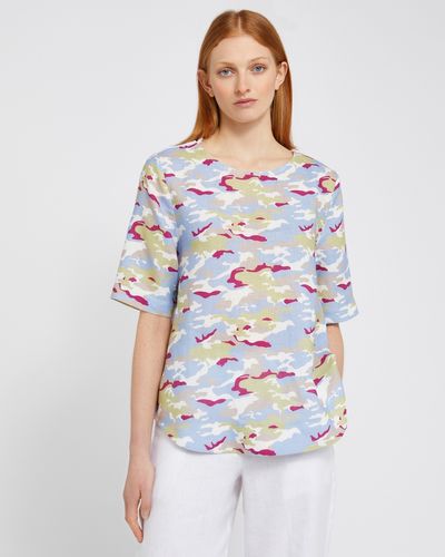 Carolyn Donnelly The Edit Print Linen Top