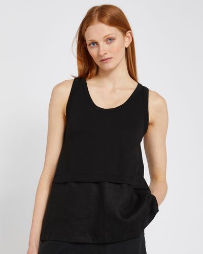 Carolyn Donnelly The Edit Black Singlet Top