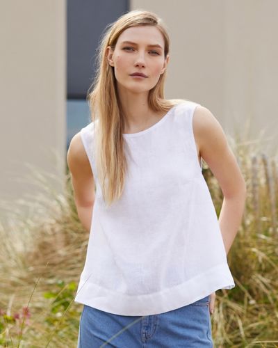 Carolyn Donnelly The Edit Sleeveless Linen Top