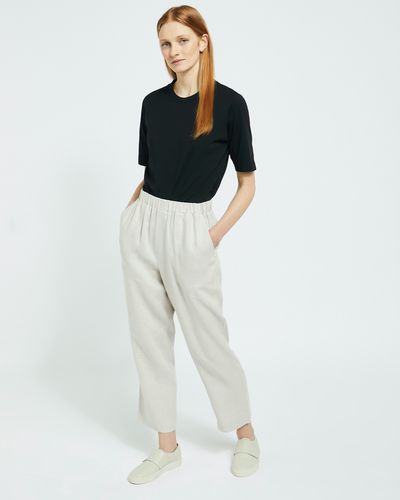 Carolyn Donnelly The Edit Stone Linen Trousers