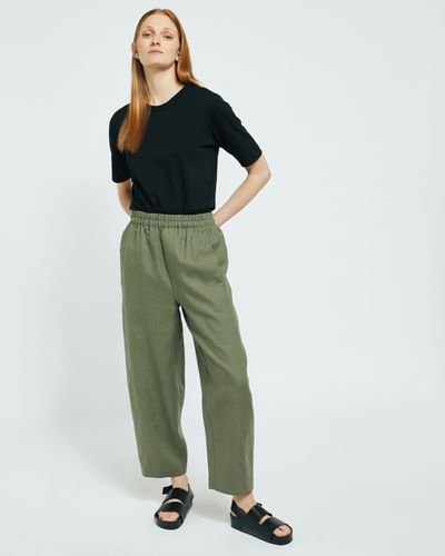 Carolyn Donnelly The Edit Front Seam Linen Trousers