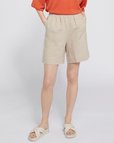 Carolyn Donnelly The Edit Sand Linen Shorts