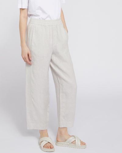 Carolyn Donnelly The Edit Front Seam Linen Trousers thumbnail