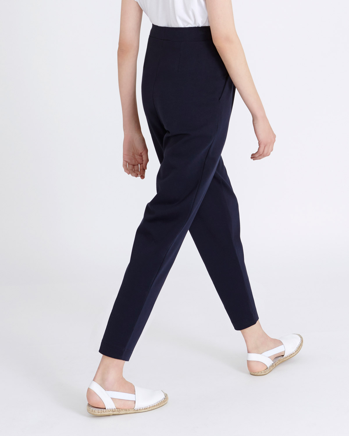 High-Waisted Pleat Pants