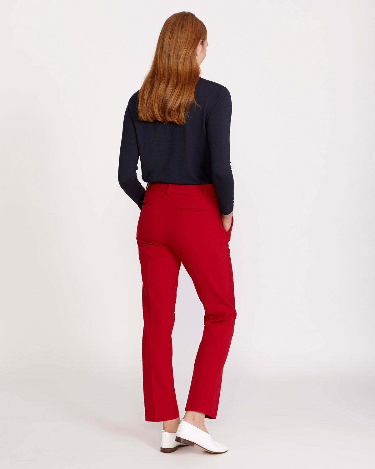 Dunnes Stores | Red Savida Narrow Leg Suit Trousers