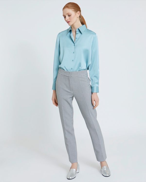 Carolyn Donnelly The Edit Cropped Check Trousers