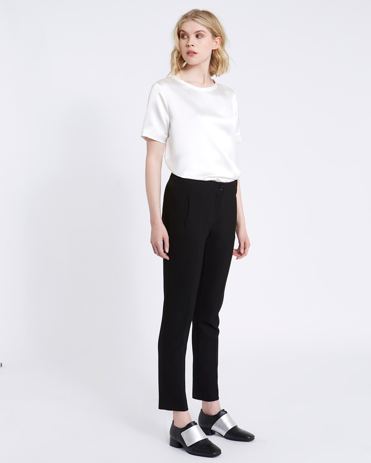 Dunnes Stores | Black Carolyn Donnelly The Edit Slim Trouser