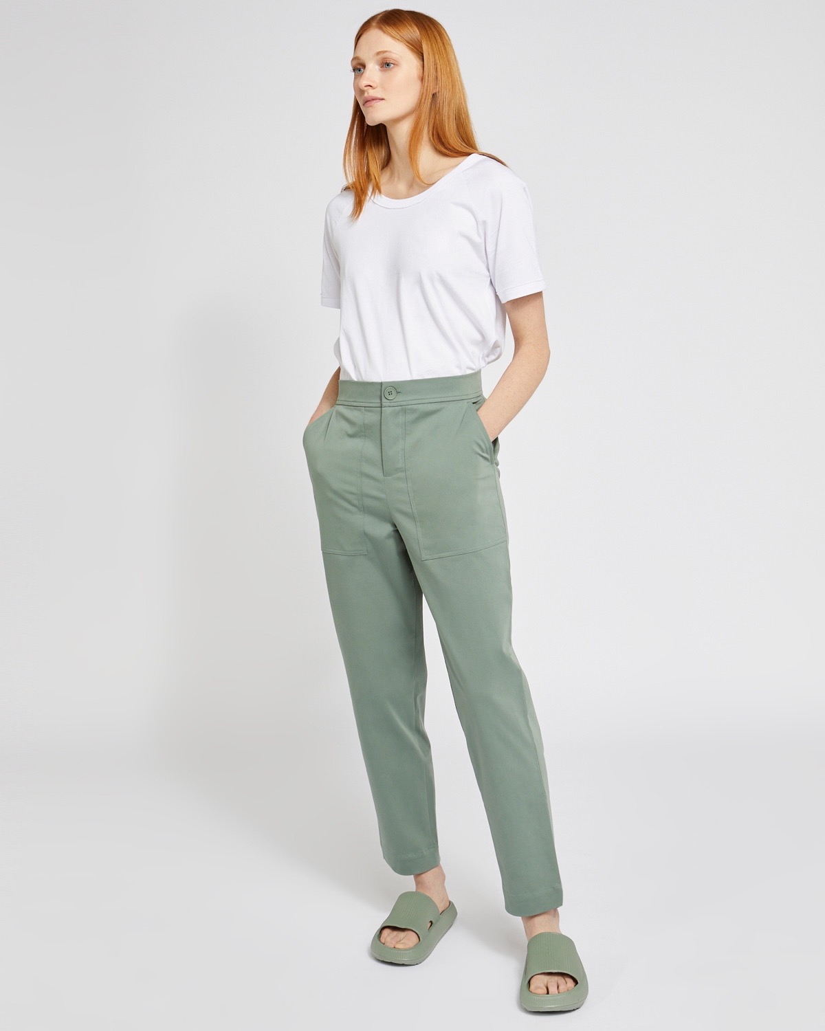 Dunnes Stores | Khaki Carolyn Donnelly The Edit Khaki Chino Trousers