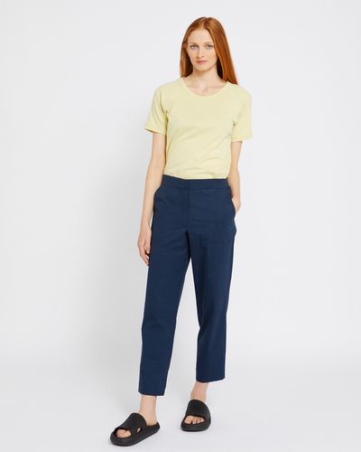 Carolyn Donnelly The Edit Navy Cotton Trousers thumbnail