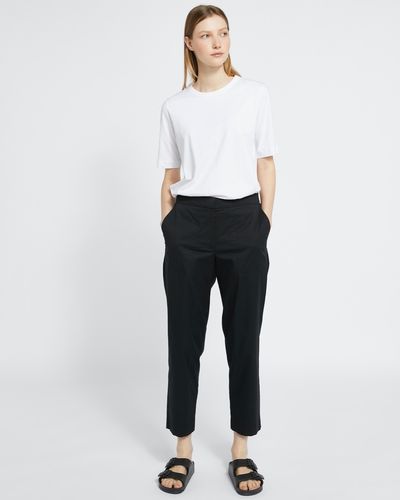 Carolyn Donnelly The Edit Black Cotton Trousers