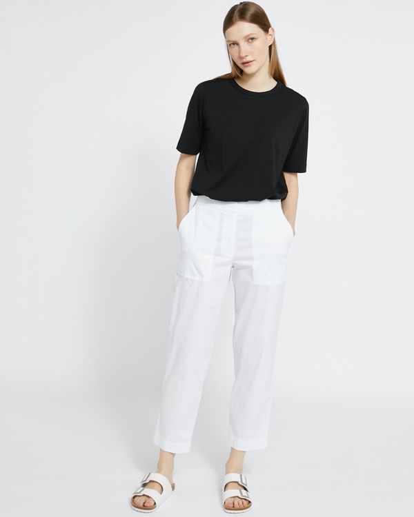 Carolyn Donnelly The Edit White Cotton Trouser