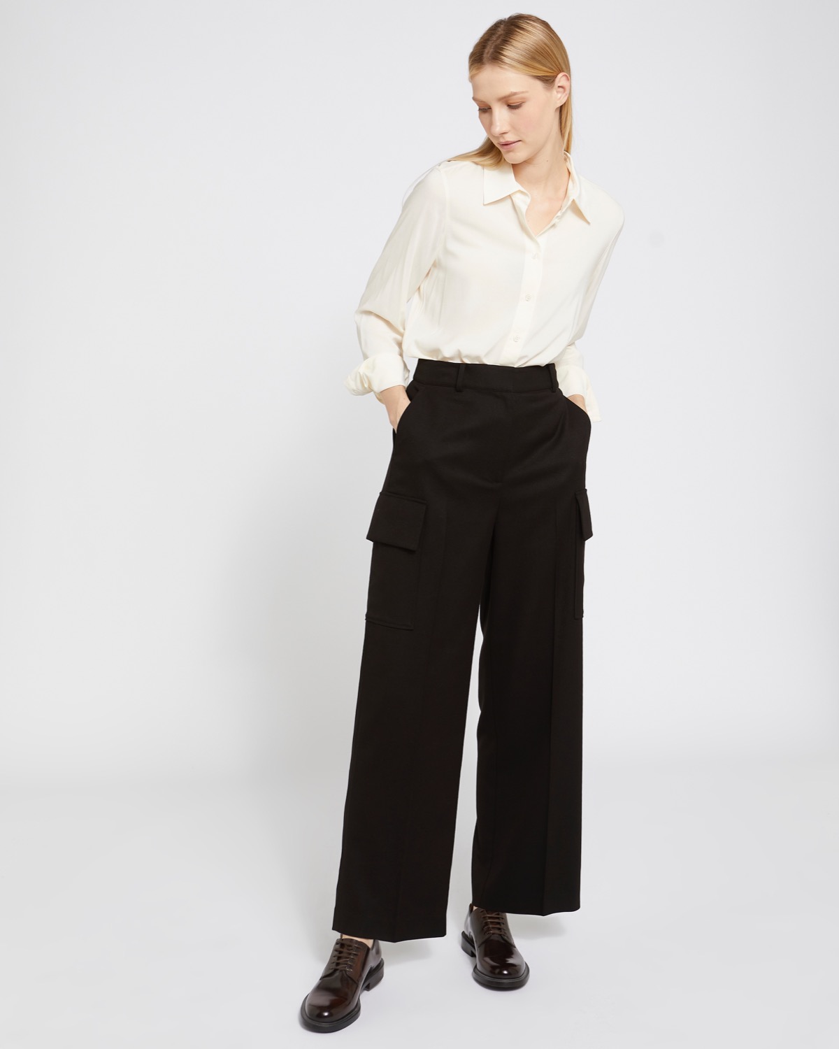 Dunnes Stores | Black Carolyn Donnelly The Edit Cargo Trousers