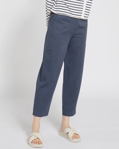 Carolyn Donnelly The Edit Relaxed Chino Cotton and Linen Blend Trousers thumbnail