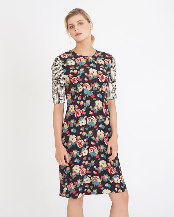 Carolyn Donnelly The Edit Mixed Print Dress
