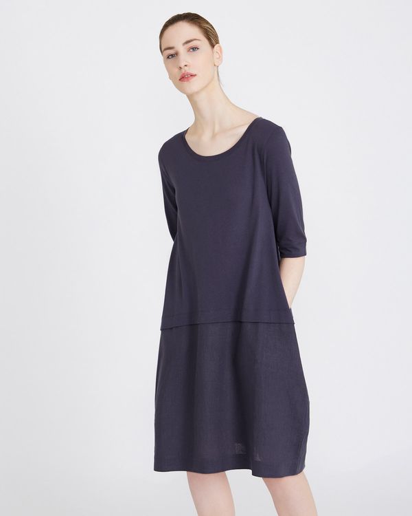 Carolyn Donnelly The Edit Linen Button Back Dress