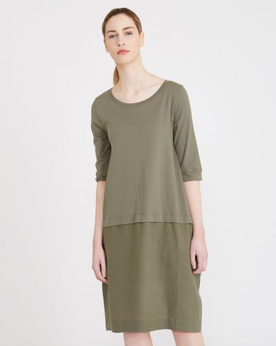 Carolyn Donnelly The Edit Button Back Linen Dress thumbnail