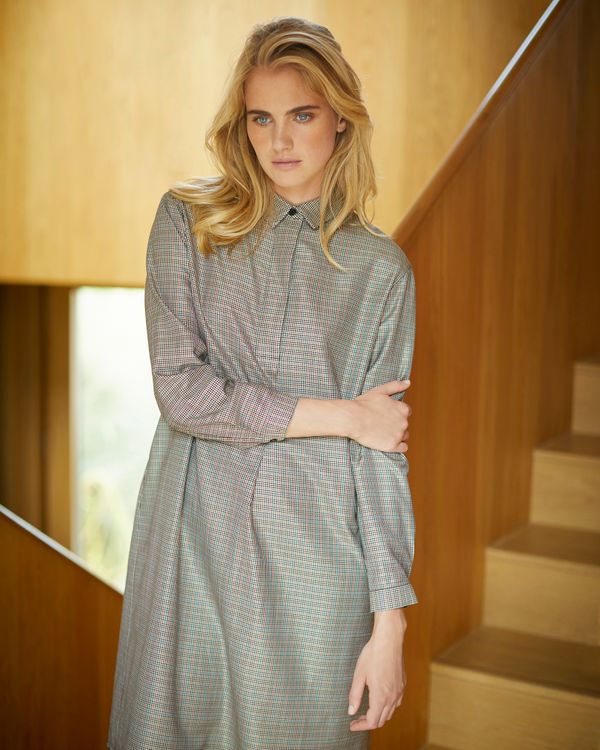 Carolyn Donnelly The Edit Check Shirt Dress