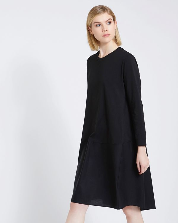 Dunnes Stores | Black Carolyn Donnelly The Edit Cotton Hem Dress