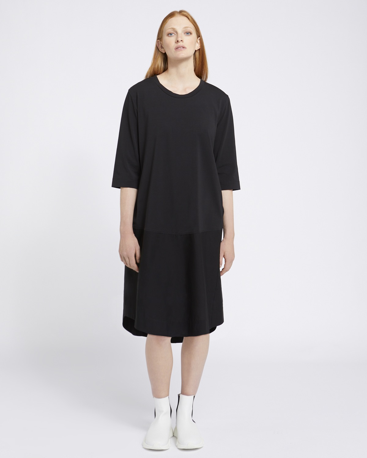 Dunnes Stores | Black Carolyn Donnelly The Edit Cotton Hem Dress