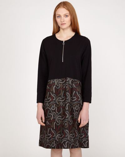 Carolyn Donnelly The Edit Squiggle Print Cotton Hem Dress thumbnail