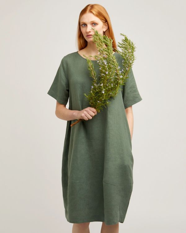 Carolyn Donnelly The Edit Cocoon Linen Dress