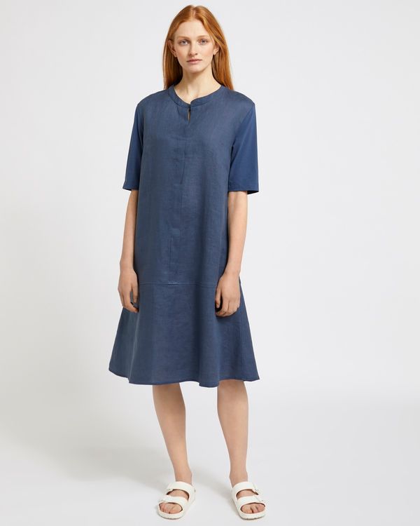 Carolyn Donnelly The Edit Bartack Linen Dress