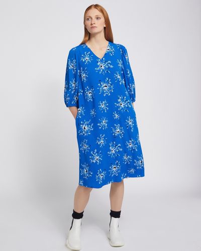 Carolyn Donnelly The Edit Puff Sleeve Print Dress