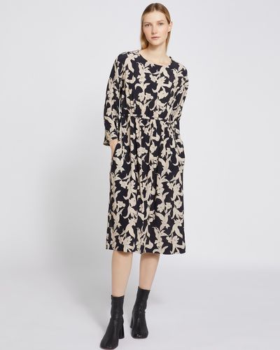 Carolyn Donnelly The Edit Gathered Waist Printed Dress