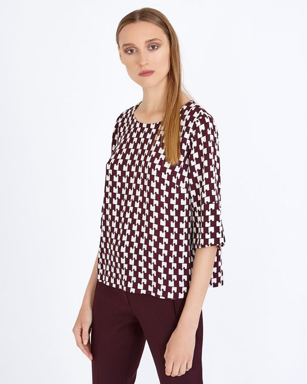 Carolyn Donnelly The Edit Optical Print Top