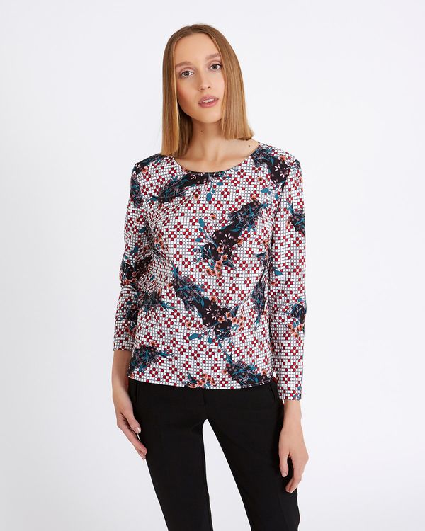 Carolyn Donnelly The Edit Geo Floral Top