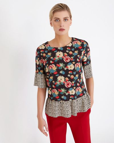 Carolyn Donnelly The Edit Mixed Print Top thumbnail