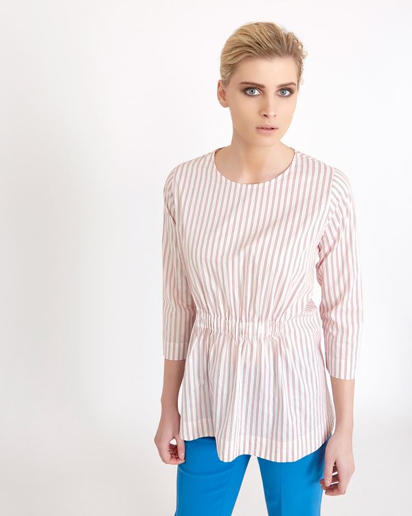 Carolyn Donnelly The Edit Striped Shirting Top