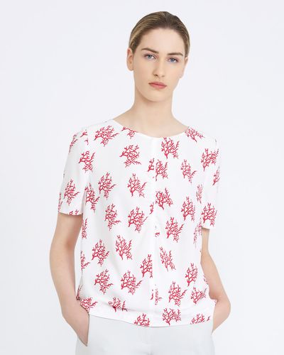 Carolyn Donnelly The Edit Coral Print Top thumbnail