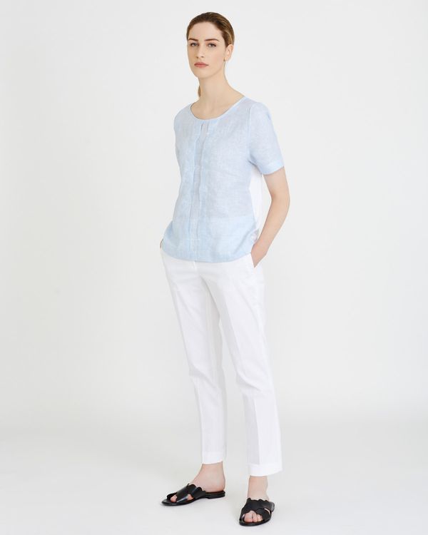 Carolyn Donnelly The Edit Chambray Top