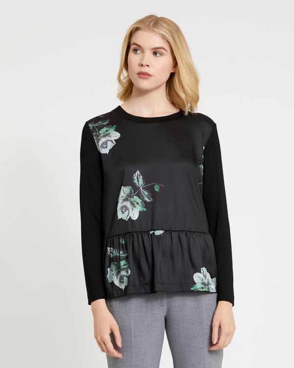 Carolyn Donnelly The Edit Printed Gathered Top