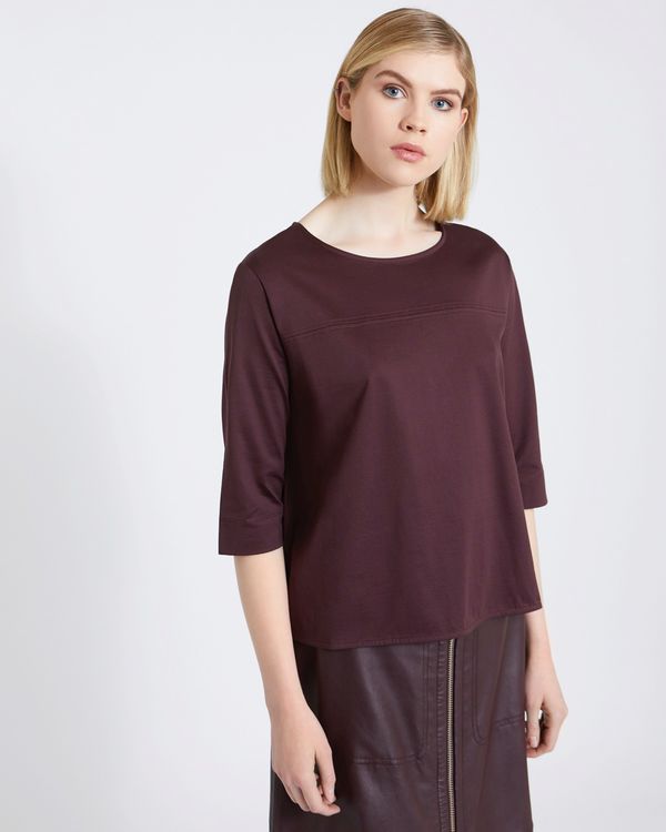 Carolyn Donnelly The Edit Curved Hem Cotton Top